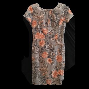 Banana Republic Factory Crane Floral Sheath Dress